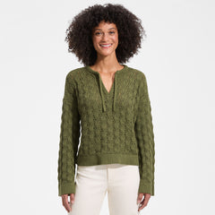 Women's Drifter Tie Notch Neck Sweater