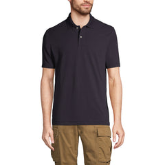 School Uniform Men's Short Sleeve Basic Mesh Polo Shirt