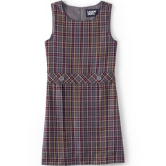School Uniform Girls Plaid Jumper Top of Knee