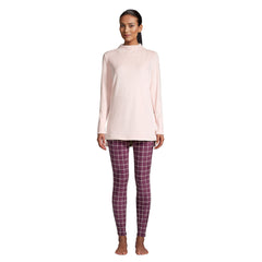 Women's Cozy Pajama Set Long Sleeve Top and Print Leggings
