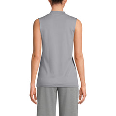Women's Supima Micro Modal Sleeveless Mock Neck Shirt