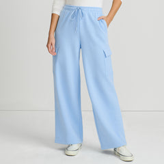 Women's Serious Sweats High Rise Wide Leg Cargo Pant - Set Bottom