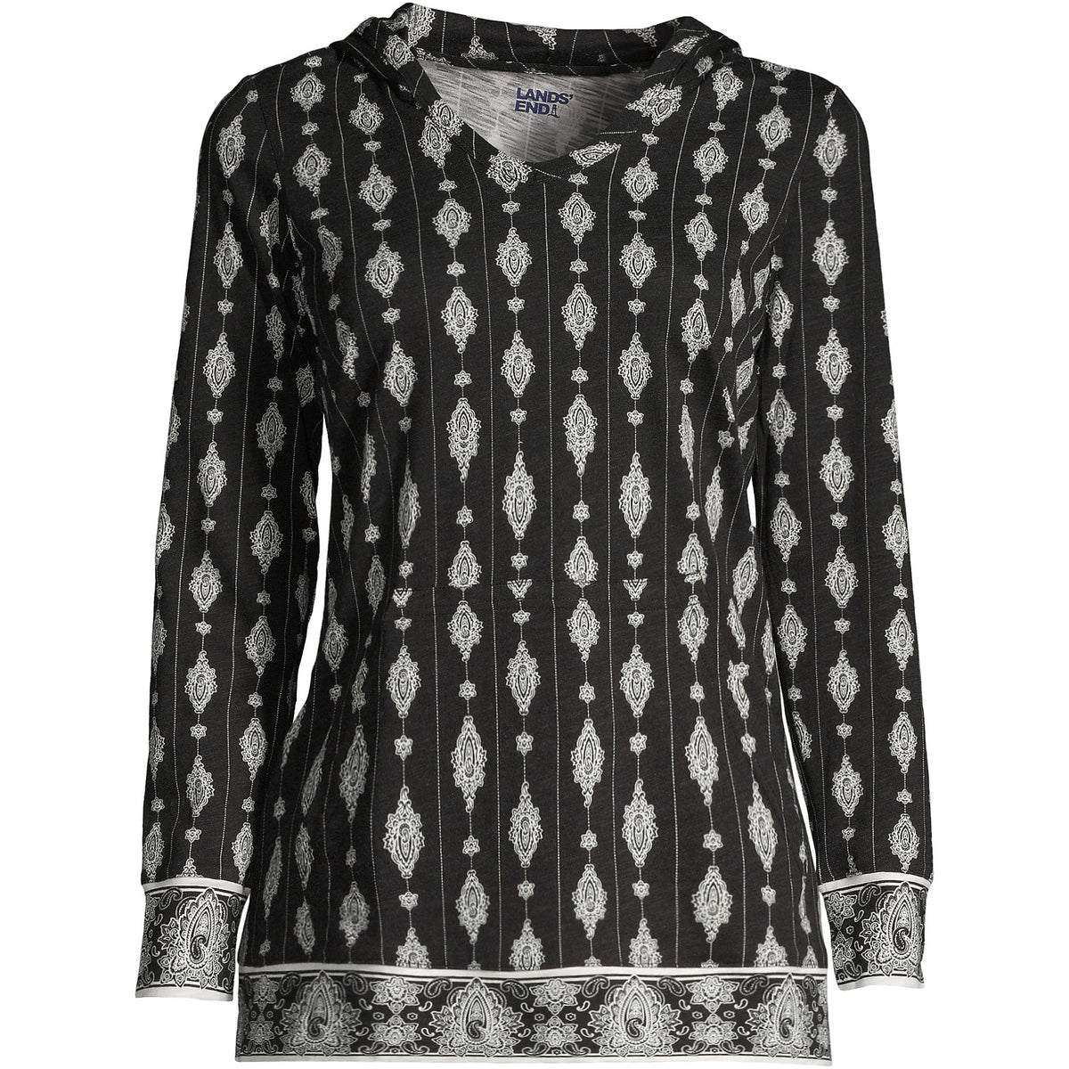 Women's Slub Jersey Hooded Tunic