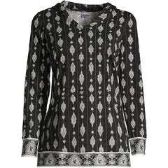 Women's Slub Jersey Hooded Tunic