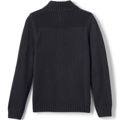 School Uniform Boys Cotton Modal Zip Front Cardigan Sweater