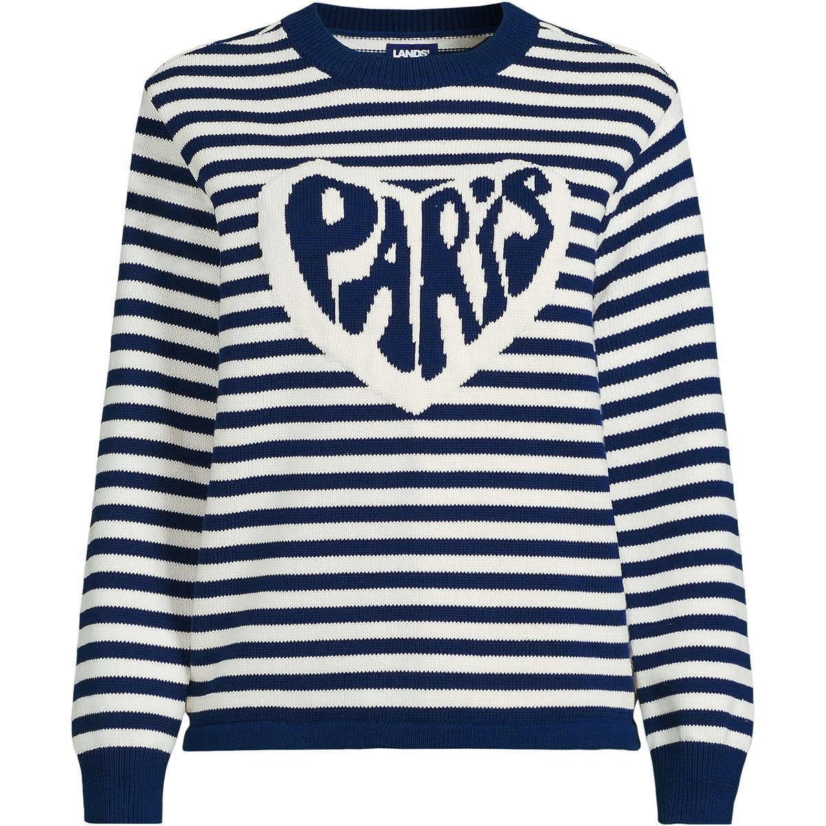 Women's Plus Size Drifter Jacquard Crew Neck Sweater
