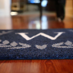 Matterly Monogrammed Laurel Wreath Doormat - Standard