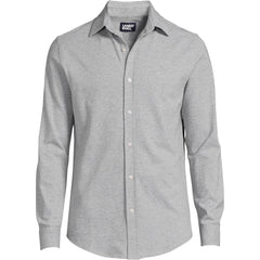 Men's Long Sleeve Knit Oxford Shirt