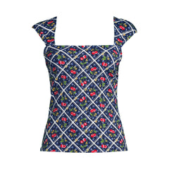 Women's Plus Size Square Neck Underwire Tankini Top