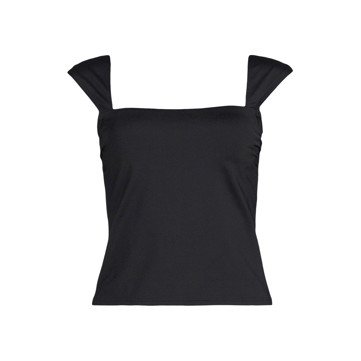 Women's D-Cup Square Neck Underwire Tankini Top