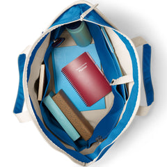 Extra Large 5 Pocket Zip Top Canvas Tote Bag