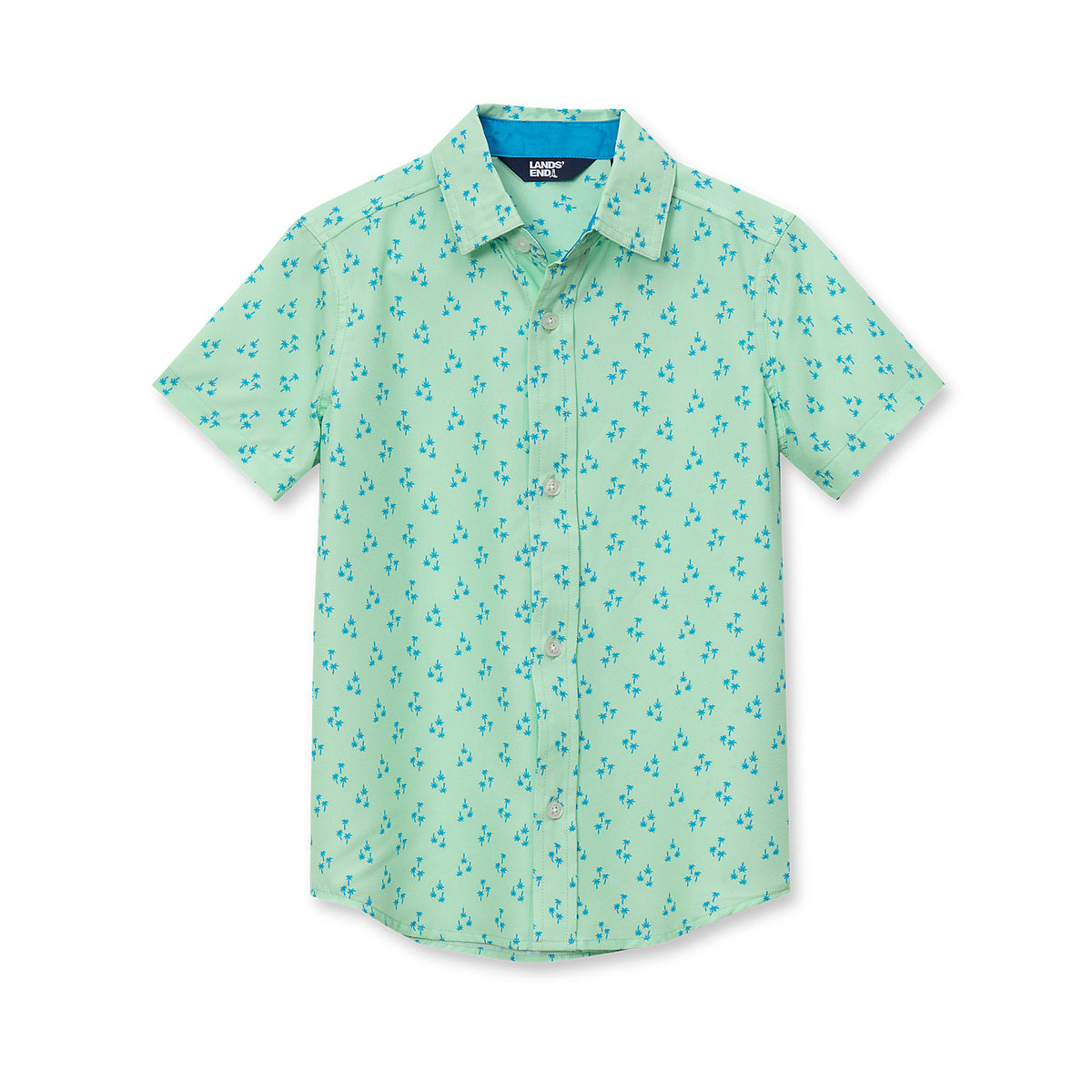 Boys Short Sleeve Button Down Performance Shirt