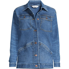 Women's Oversized Denim Trucker Jacket