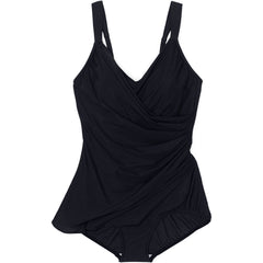 Women's D-Cup SlenderSuit V-Neck Skirted Low Leg One Piece