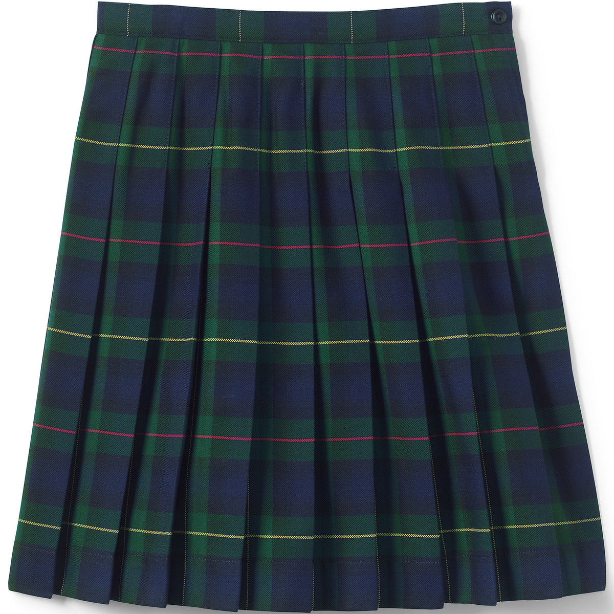 Girls Below The Knee Plaid Pleated Skirt