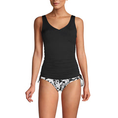 Women's D-Cup Chlorine Resistant Underwire Tankini Swimsuit Top