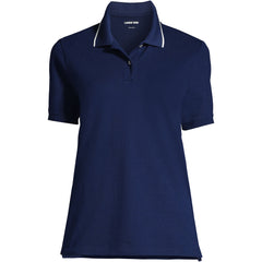Women's Mesh Cotton Short Sleeve Polo Shirt