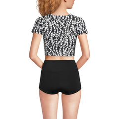 Women's DD-Cup Tugless Cap Sleeve Midkini Top