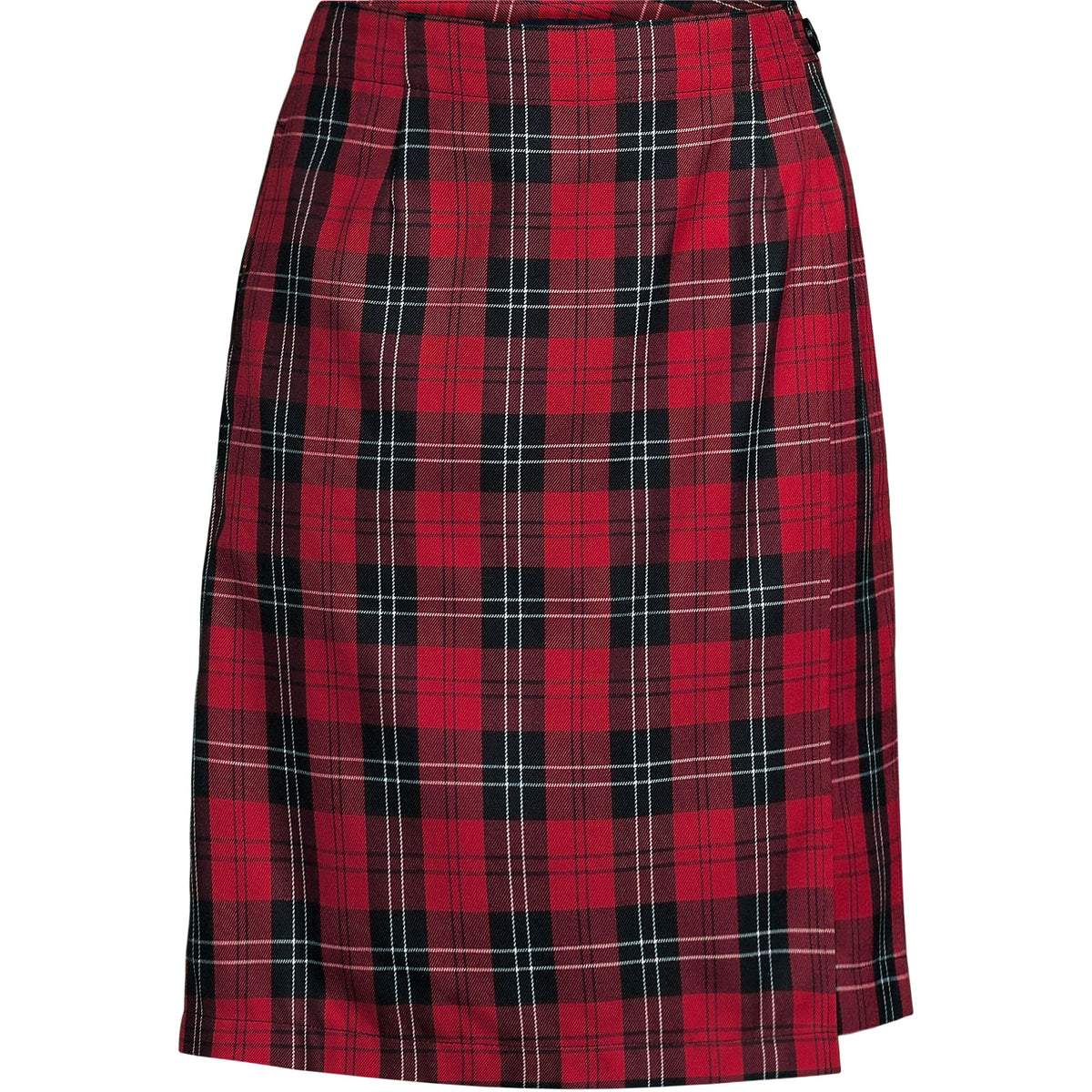 Women's Plaid A Line Tab Skort Top of Knee