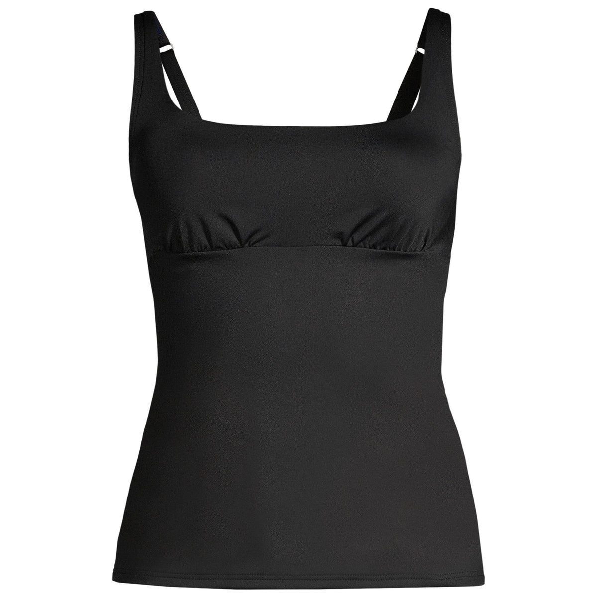 Women's Plus Size DDD-Cup Square Neck Underwire Tankini Swimsuit Top