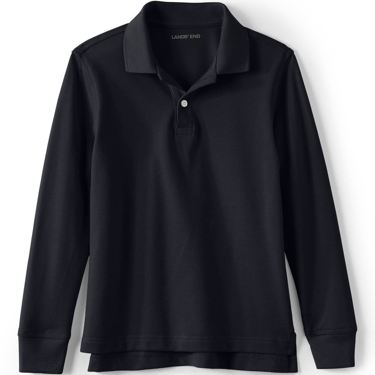 Kids Long Sleeve Mesh Polo Shirt