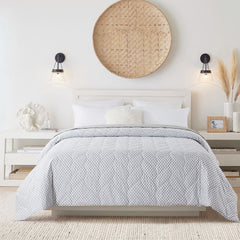 Waverly Antimicrobial Cotton Reversible Down Alternative Bed Blanket