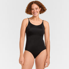Women's D-Cup Tugless Thin Strap One Piece Swimsuit