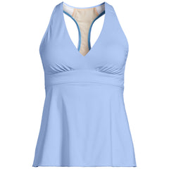 Women's D-Cup V-Neck Racerback Flutter Tankini