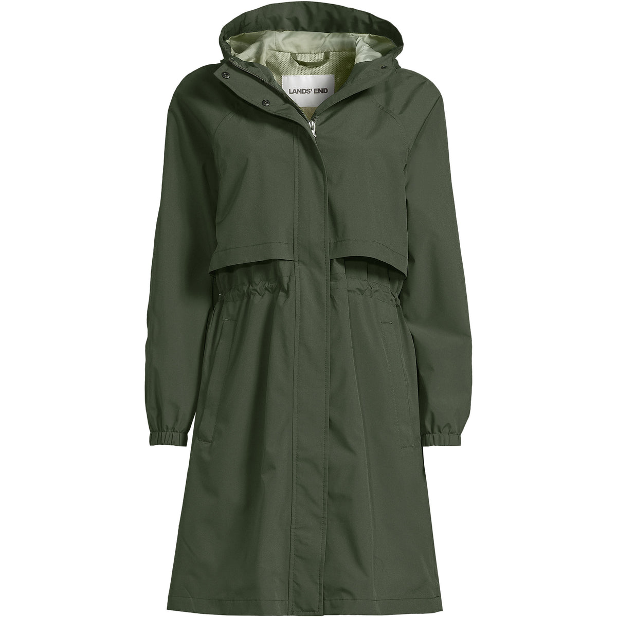 Women's Plus Size Squall Packable Long Raincoat