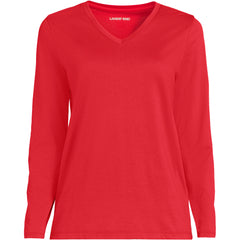 Supima Cotton Long Sleeve V-Neck T-Shirt