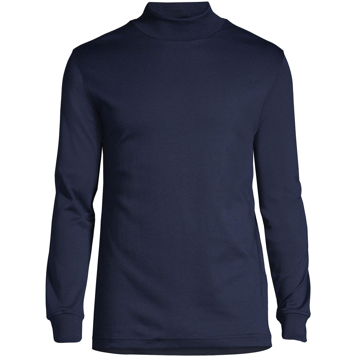 Men's Big and Tall Cotton Supima Mock Turtleneck