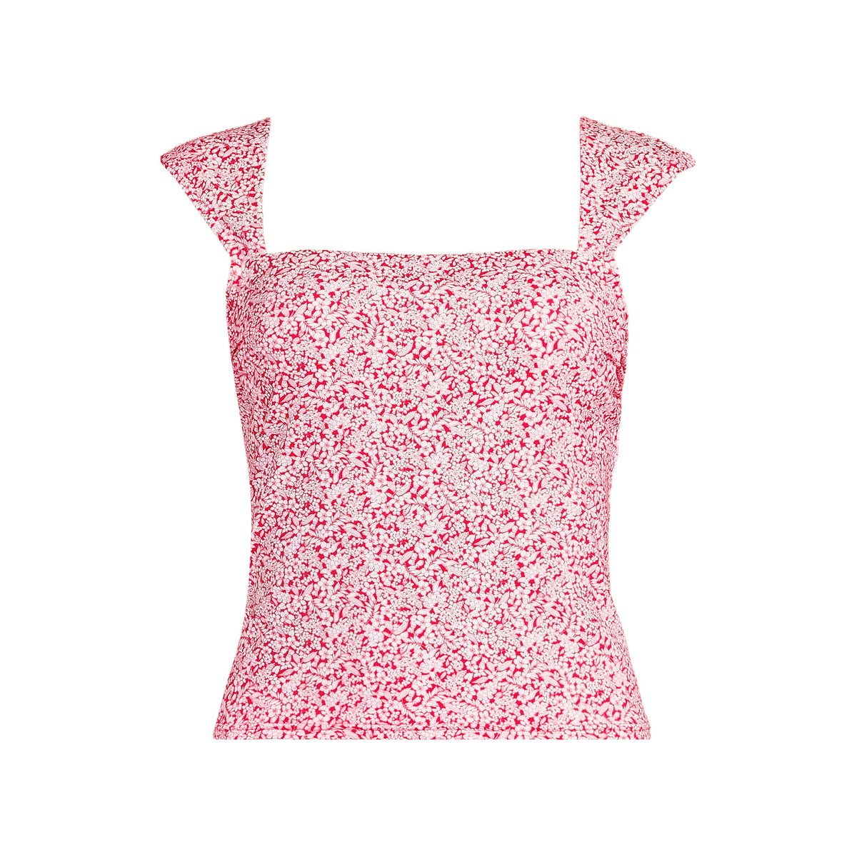 Women's Plus Size Square Neck Underwire Tankini Top