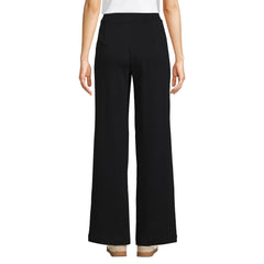 Women's Sport Knit High Rise Pleated Wide Leg Pants