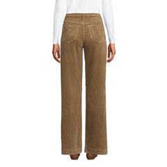 Women's High Rise Wide Leg Corduroy Pants