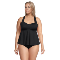 Women's Plus Size Sweetheart Fauxkini One Piece