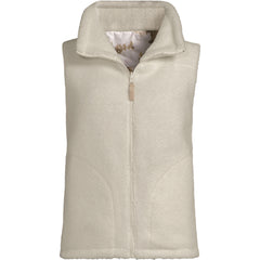 Women's Sherpa Fleece Reversible Mixed Media Vest