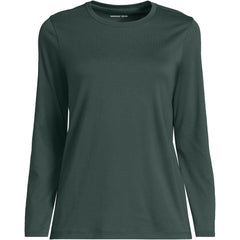 Supima Cotton Long Sleeve Crewneck T-Shirt