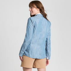 Women's Indigo TENCEL TM Fiber Relaxed Blazer