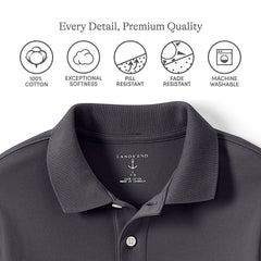 Kids Short Sleeve Interlock Polo Shirt