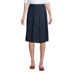 Women's Box Pleat Skirt Below the Knee