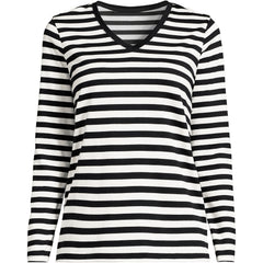 Tall Supima Cotton Long Sleeve V-Neck T-Shirt