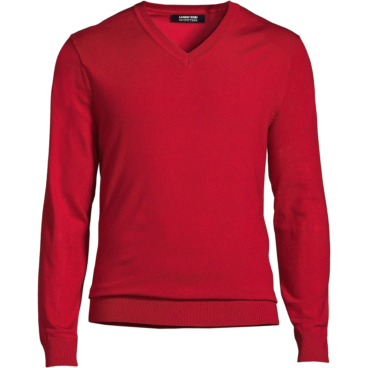 Mens Big and Tall Performance Long Sleeve Vneck Pullover Sweater