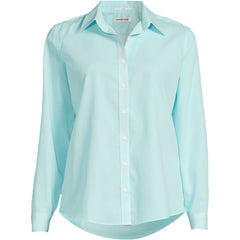 Plus Size No Iron Button Front Shirt