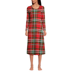 Women's Tall Cotton Long Sleeve Midcalf Nightgown