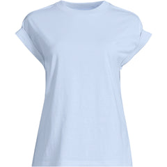 Women's Cap Sleeve Supima Cotton Crew Neck Tee