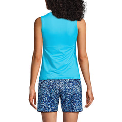 Women's High Neck UPF 50 Sun Protection Modest Tankini Swimsuit Top