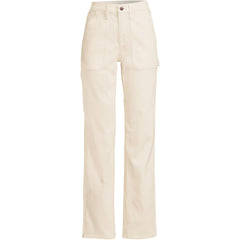 Women's Plus Size Recycled Denim High Rise Straight Leg Utility Jeans