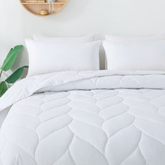 Waverly Cotton White Duck Down and Feather Comforter