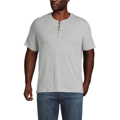 Men's Big Short Sleeve Cotton Supima Jersey Henley