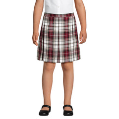 School Uniform Girls Plaid Box Pleat Skirt Top of the Knee